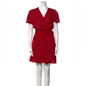 Reformation Red Wrap Dress